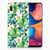 Samsung Galaxy A20e TPU Case Orchidee Groen bloemen design achterkant