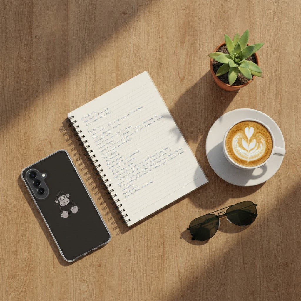 Samsung Galaxy A37 TPU Hoesje Gorilla - lifestyle foto in huiselijke setting