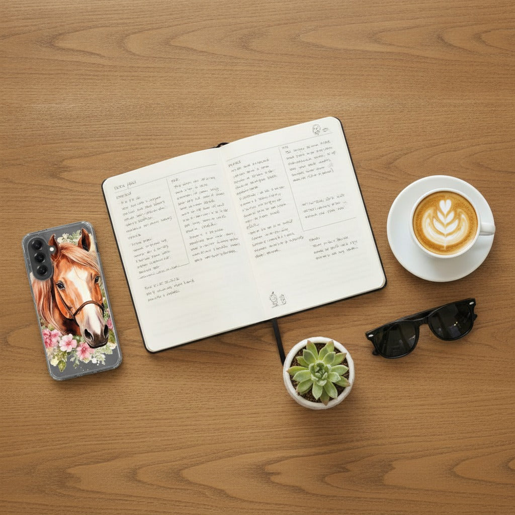 Samsung Galaxy A37 TPU Hoesje Paard - lifestyle foto in huiselijke setting