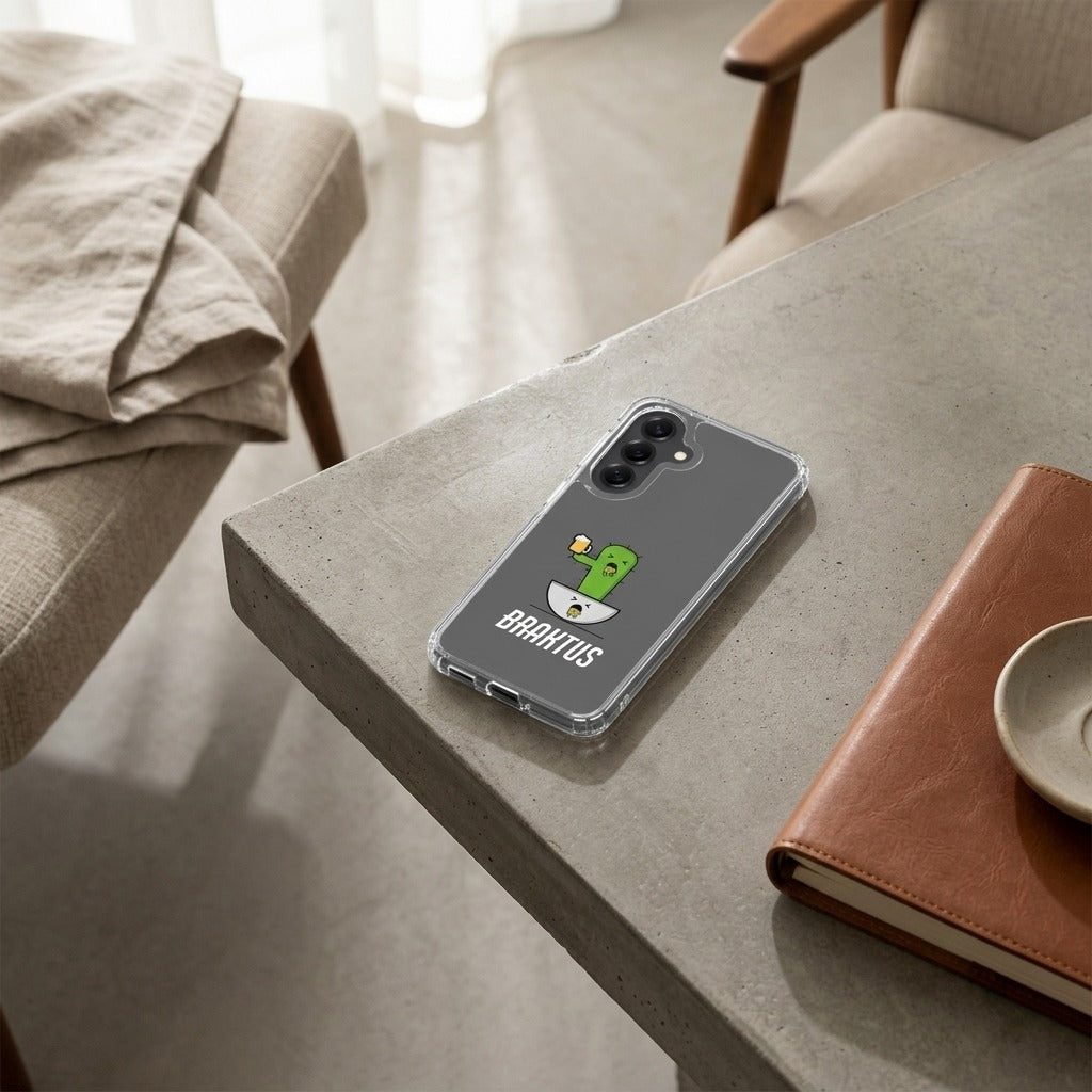 Samsung Galaxy A57 TPU Hoesje Braktus - lifestyle foto in huiselijke setting