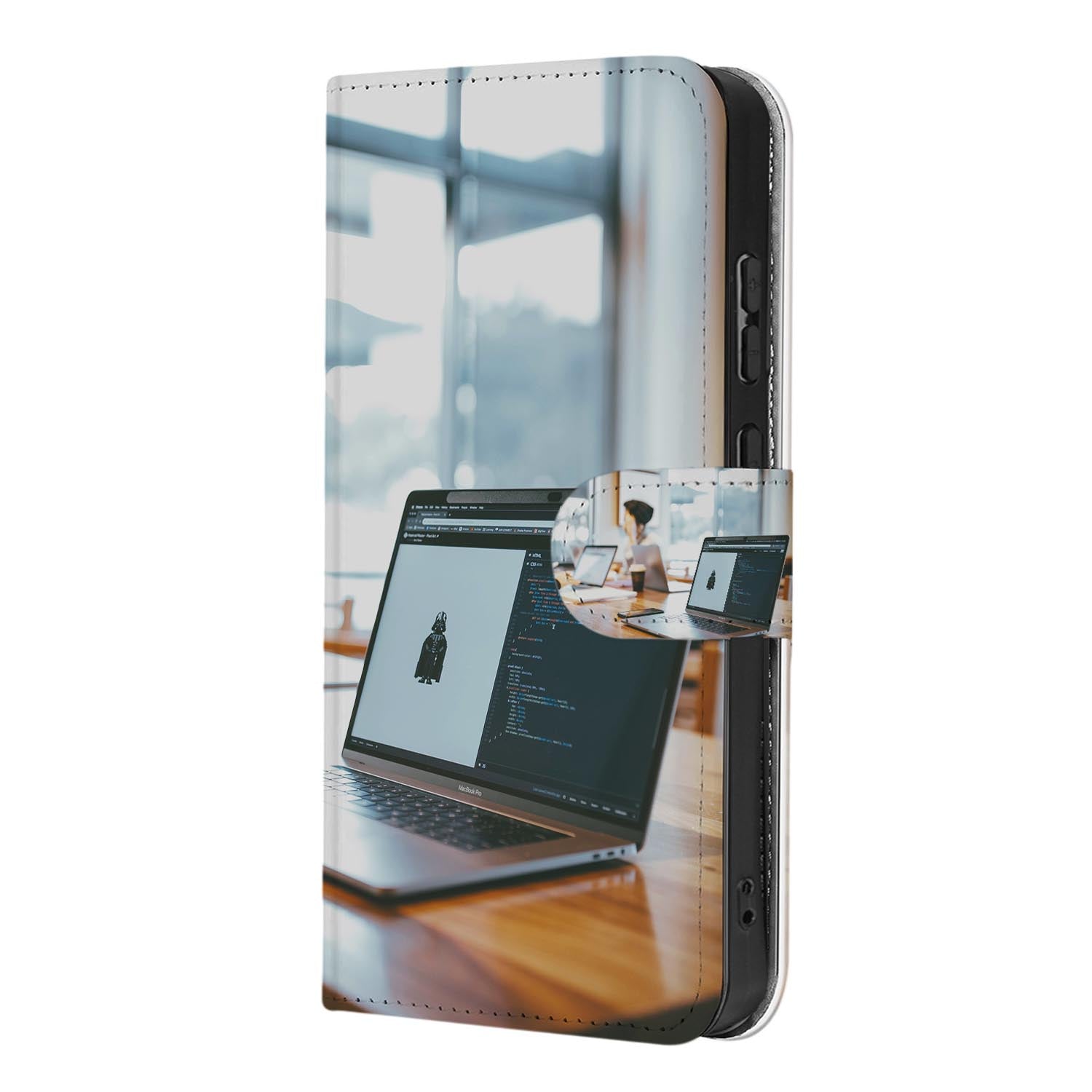 Samsung Galaxy S26 Ultra Bookcase Hoesje Maken met Foto Naadloos Design VOORAANZICHT.