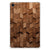 Samsung Galaxy Tab A9 Plus Silicone Tablet Hoes Wooden Cubes achterzijde
