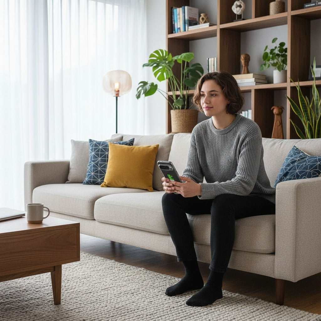 Google Pixel 10 / 10 Pro TPU hoesje Cactus Poo - lifestyle foto in huiselijke setting