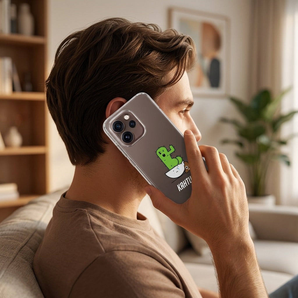 Siliconen hoesje OPPO Reno15 Pro Cactus Poo - lifestyle foto