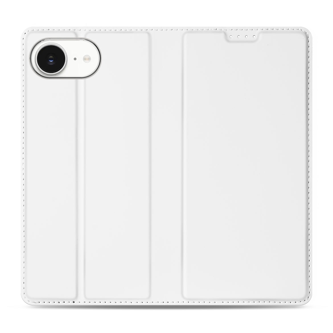 Stand Case Hoesje iPhone 16e – Wit met Pashouder, stijlvolle en duurzame bescherming voor Apple iPhone 16e.