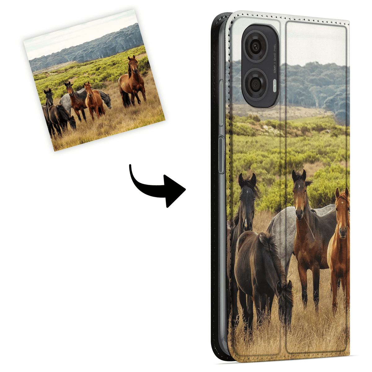 Stand Case Hoesje Maken voor de Motorola Moto G24 Power | G24 |  G04