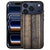 Steigerhout Apple iPhone 17 Pro Max hoesje zwart TPU randen PU kunstleer achterkant aanzicht