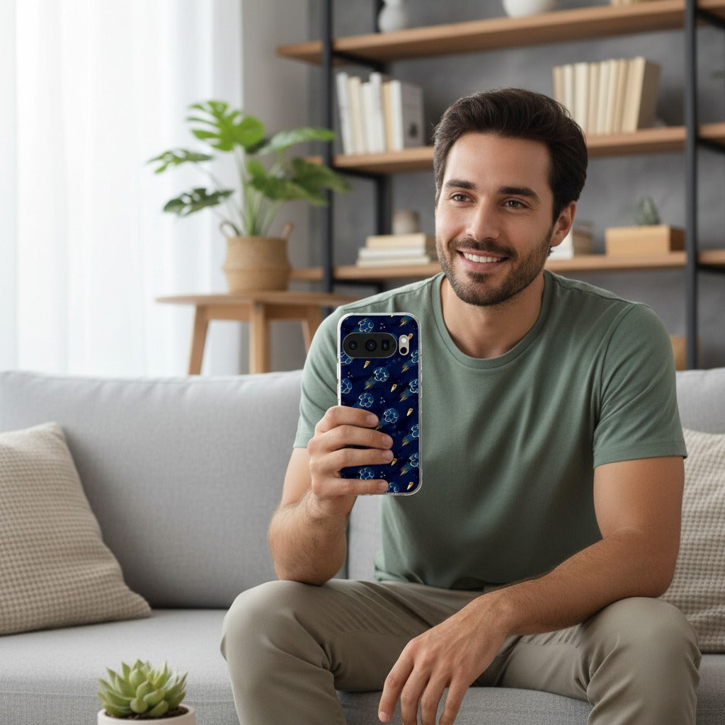 Google Pixel 10 / 10 Pro TPU hoesje Voetbal - lifestyle foto in huiselijke setting