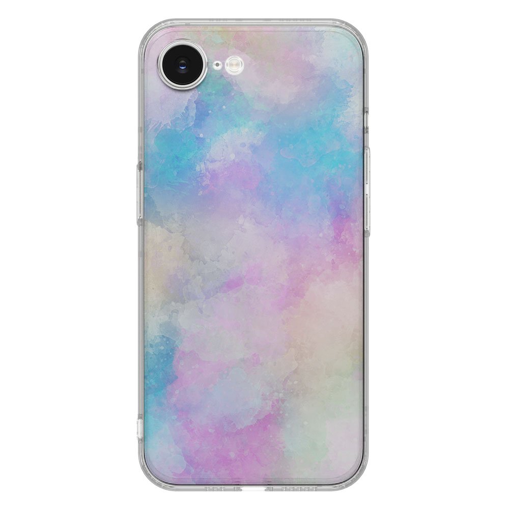 TPU Hoesje iPhone 16e - Watercolor Light Backcover met zachte kleurovergangen en artistiek ontwerp.