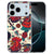 Meerkleurige vintage print van het Old Skool TPU hoesje op de achterkant van een iPhone 18 Pro Max