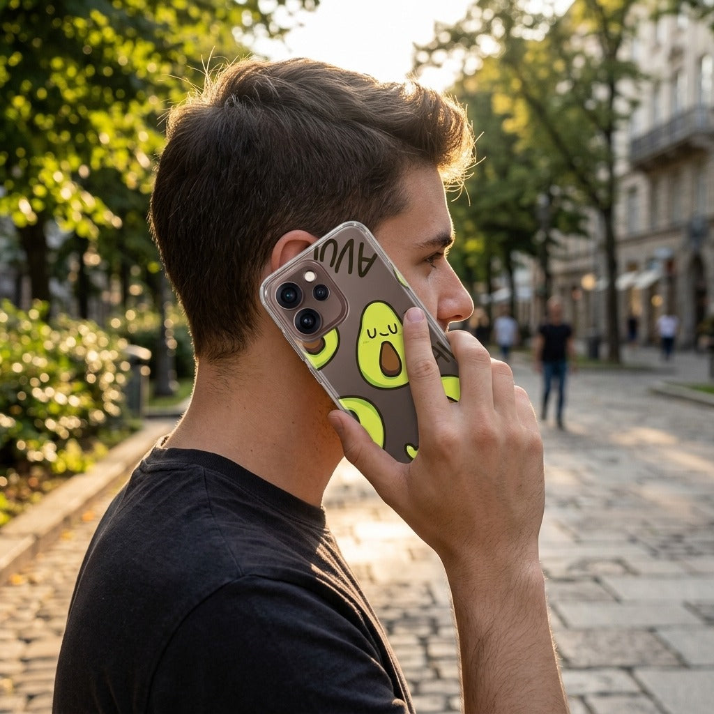 TPU Hoesje OPPO Reno15 Pro Avocado Singing - lifestyle foto