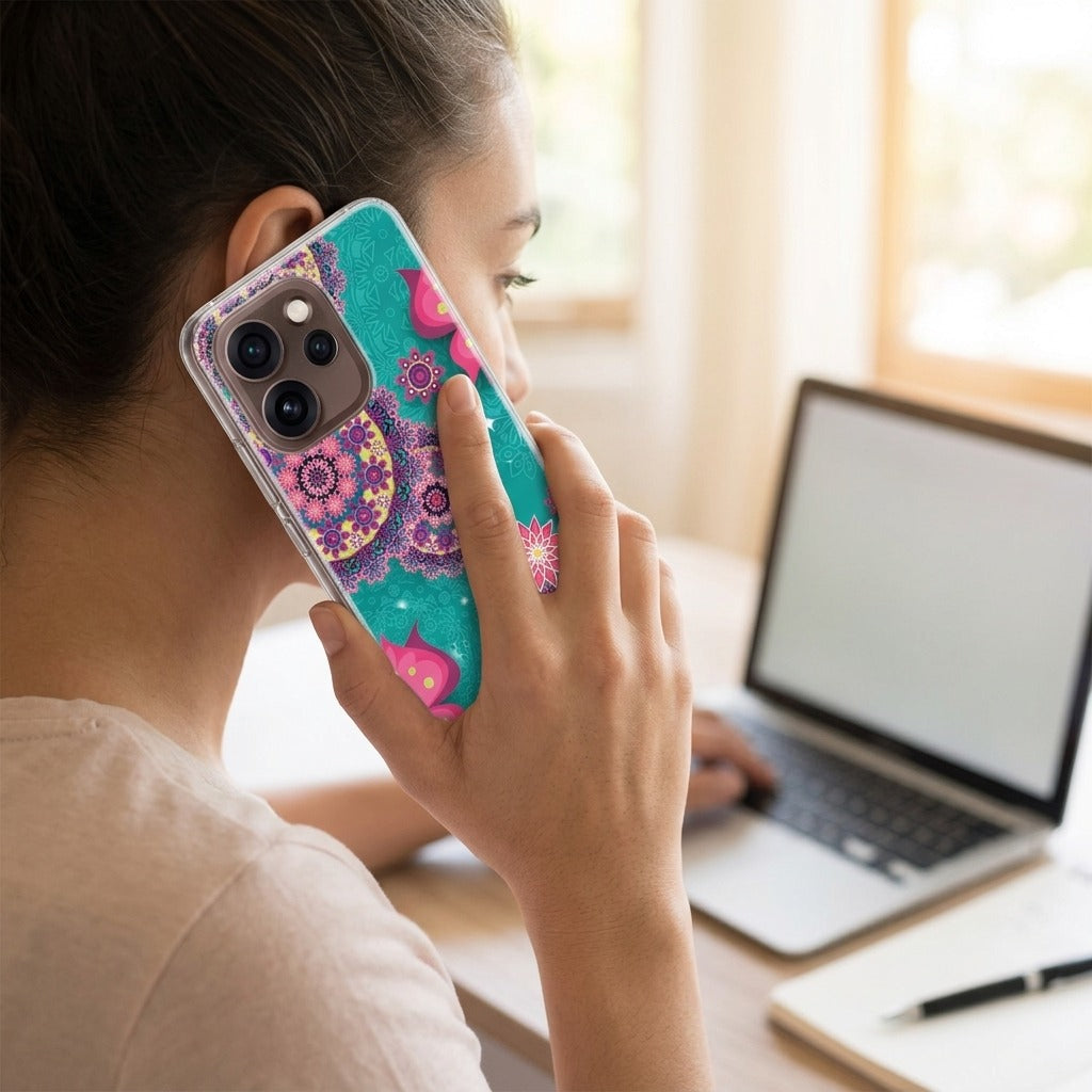 TPU Hoesje OPPO Reno15 Pro Cirkels en Vlinders - lifestyle foto