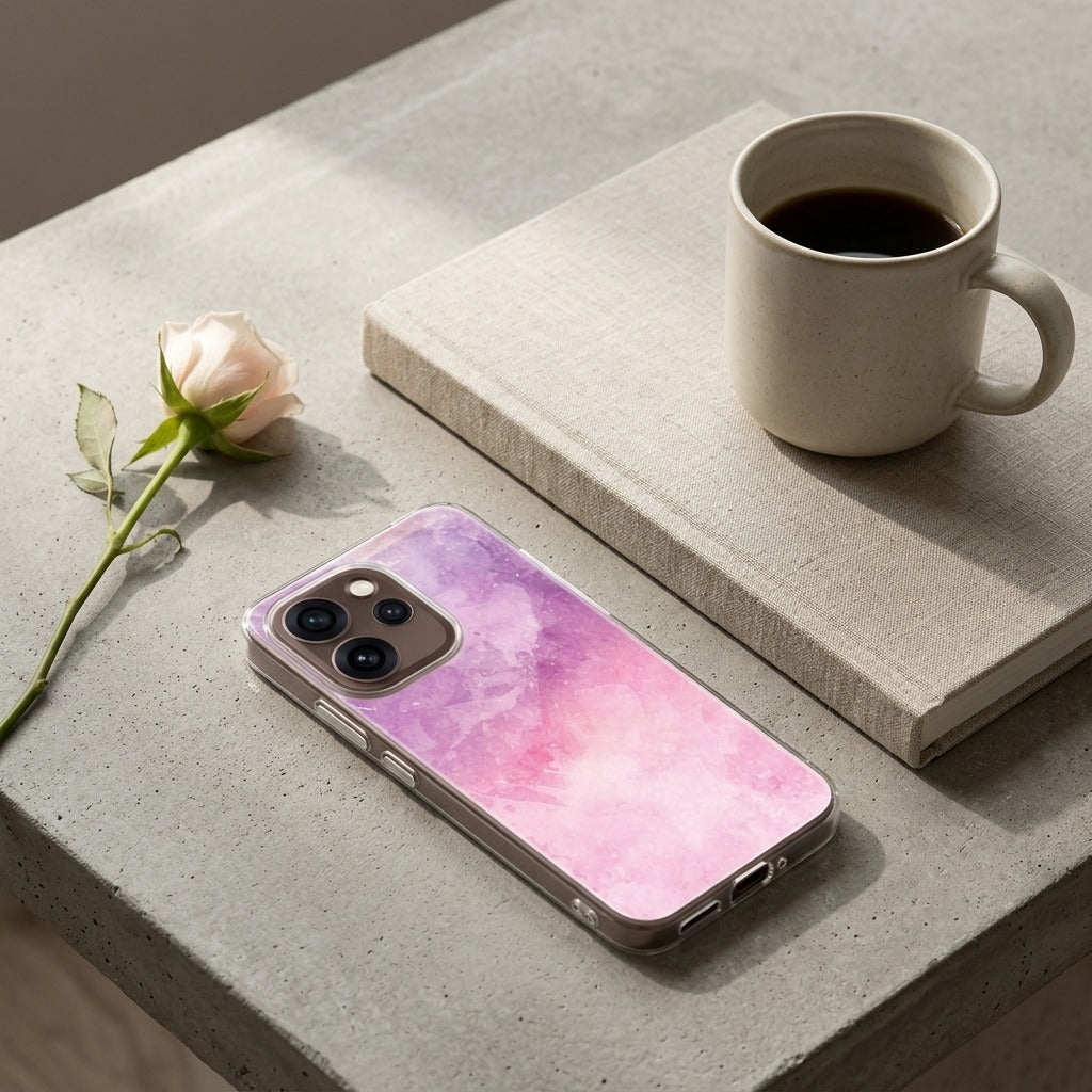 TPU Hoesje OPPO Reno15 Pro Pink Purple Paint - lifestyle foto