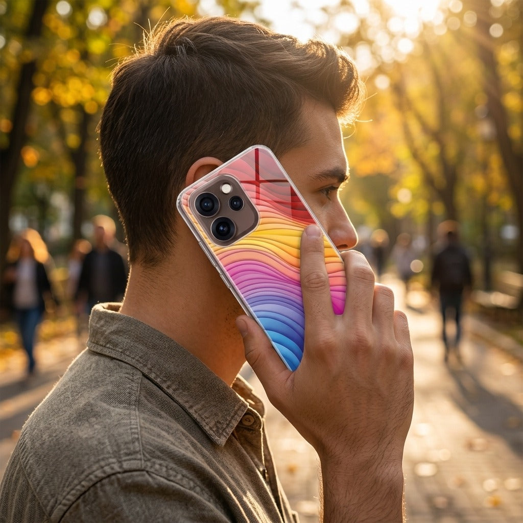 TPU Hoesje OPPO Reno15 Pro Regenboog - lifestyle foto
