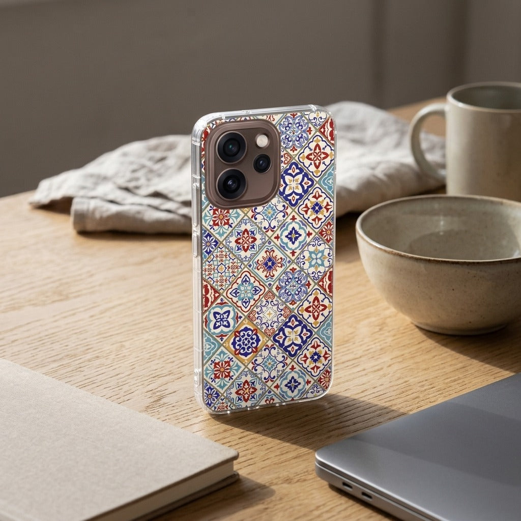 TPU Hoesje OPPO Reno15 Pro Tiles Color - lifestyle foto