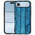 Apple iPhone Air Wood Blue TPU Hoesje houterig blauw design achteraanzicht